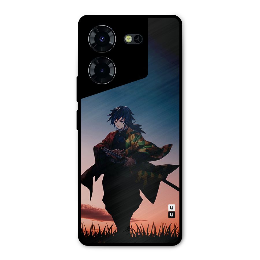 Giyu Tomioka Stance Metal Back Case for Tecno Pova 5 Pro 5G