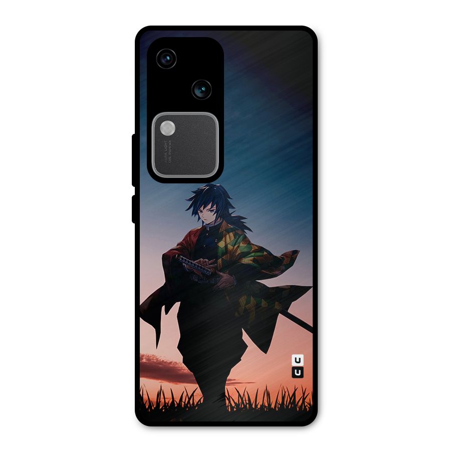 Giyu Tomioka Stance Metal Back Case for Vivo V30 Pro