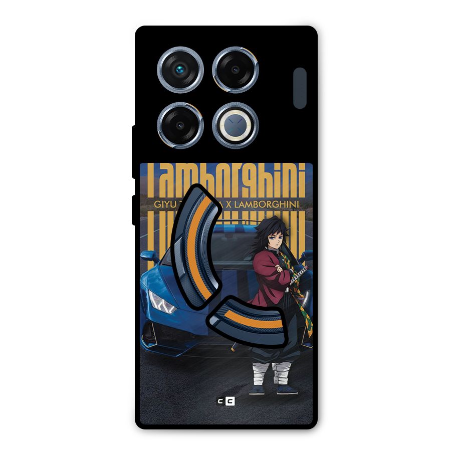 Giyu Tomioka Supercar Metal Back Case for Infinix GT 20 Pro