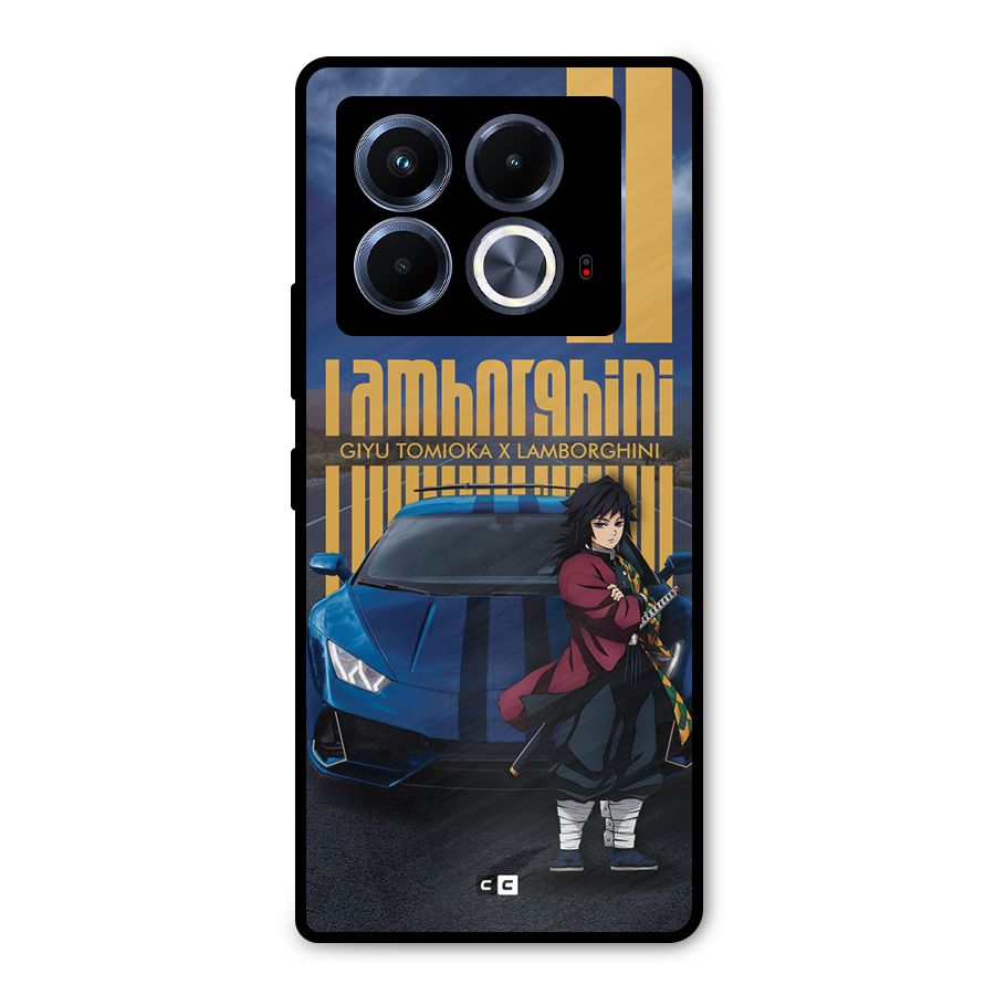 Giyu Tomioka Supercar Metal Back Case for Infinix Note 40 5G
