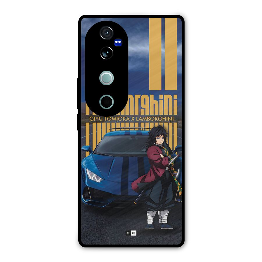 Giyu Tomioka Supercar Metal Back Case for Vivo V40