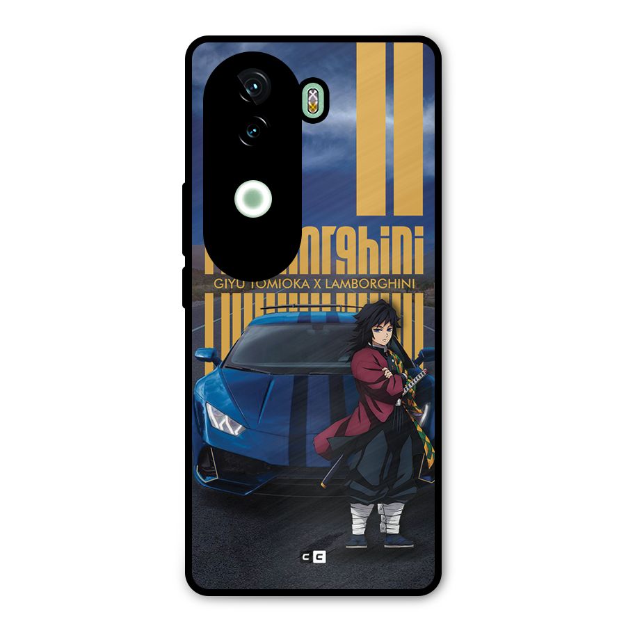 Giyu Tomioka Supercar Metal Back Case for Vivo V40e