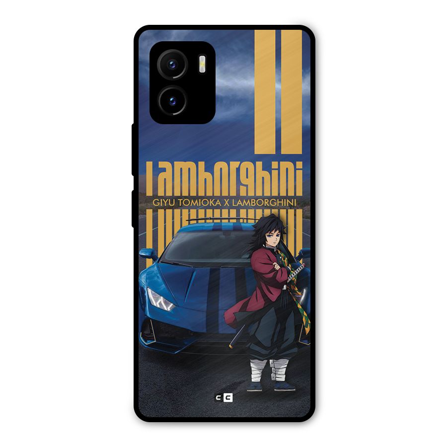Giyu Tomioka Supercar Metal Back Case for Vivo Y15s