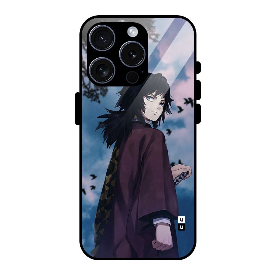 Giyu Tomioka Waiting Glass Back Case for iPhone 15 Pro