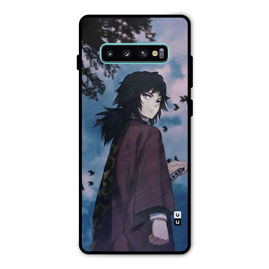 Giyu Tomioka Waiting Metal Back Case for Galaxy S10 Plus