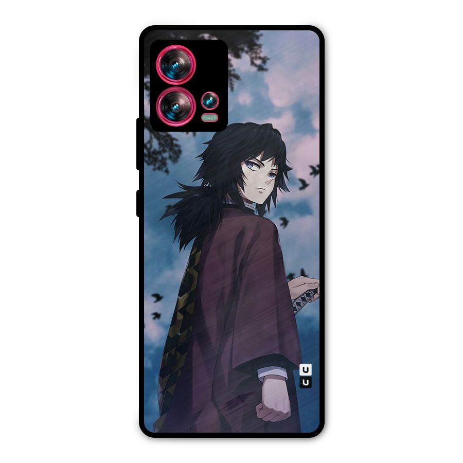 Giyu Tomioka Waiting Metal Back Case for Motorola Edge 30 Fusion