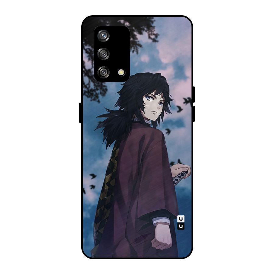 Giyu Tomioka Waiting Metal Back Case for Oppo F19