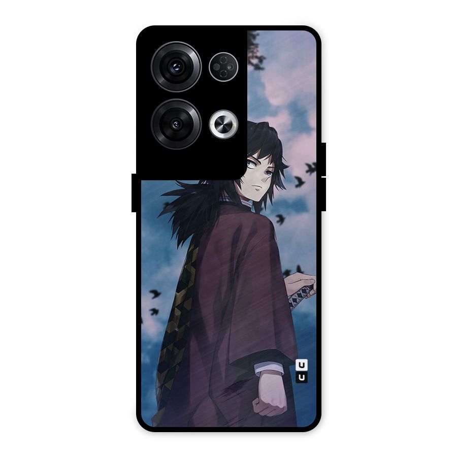Giyu Tomioka Waiting Metal Back Case for Oppo Reno8 Pro 5G