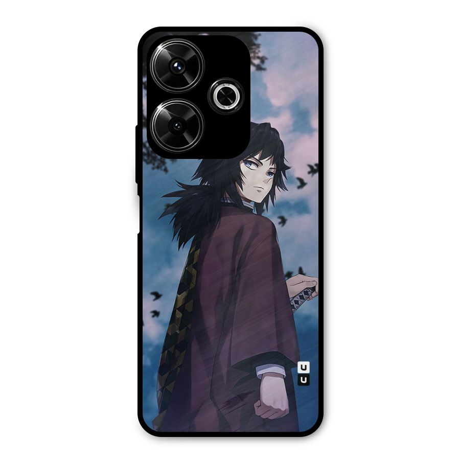 Giyu Tomioka Waiting Metal Back Case for Poco M6 Plus