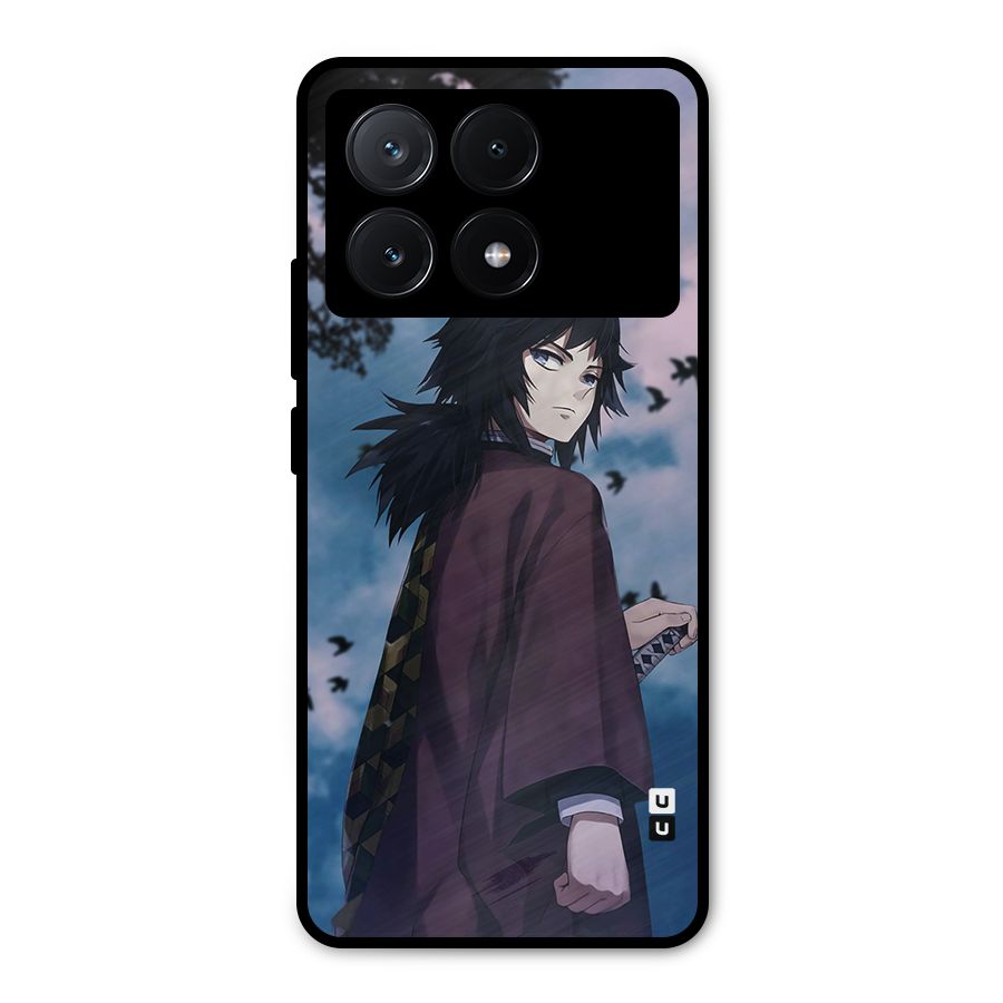 Giyu Tomioka Waiting Metal Back Case for Poco X6 Pro
