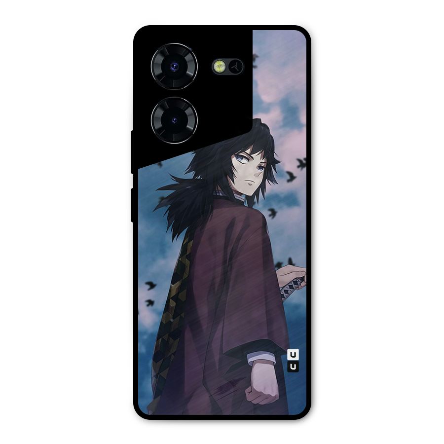 Giyu Tomioka Waiting Metal Back Case for Tecno Pova 5 Pro 5G