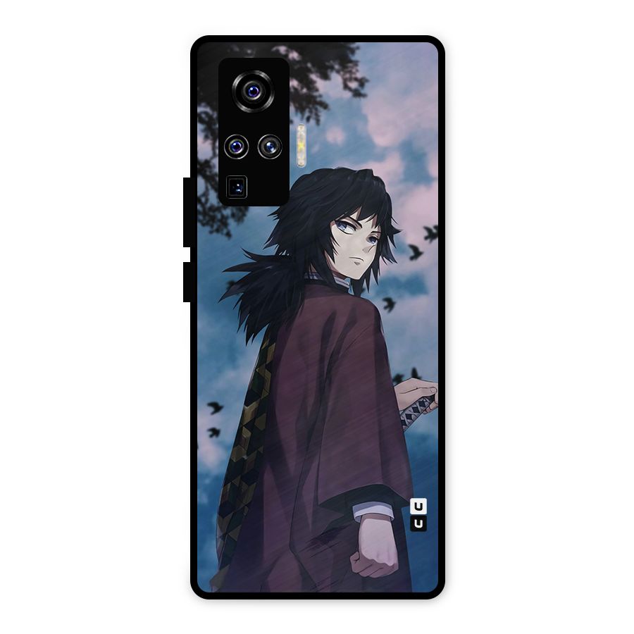 Giyu Tomioka Waiting Metal Back Case for Vivo X50 Pro