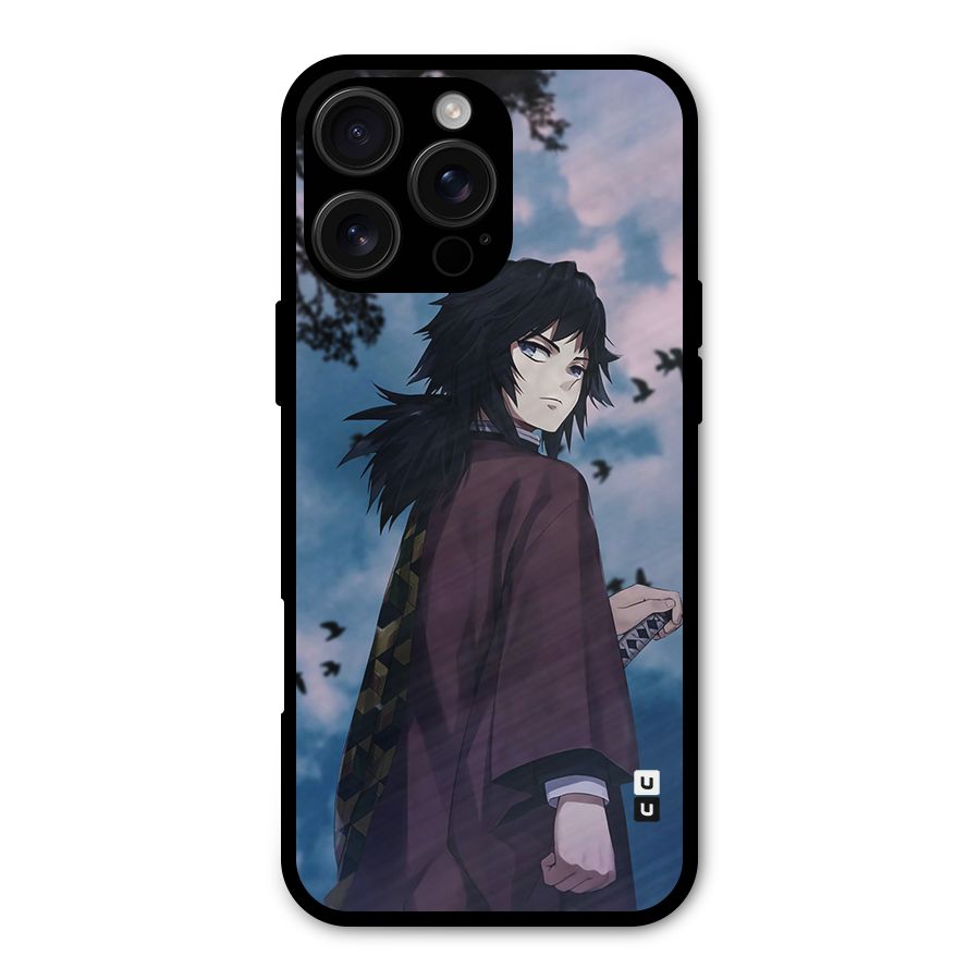 Giyu Tomioka Waiting Metal Back Case for iPhone 16 Pro Max