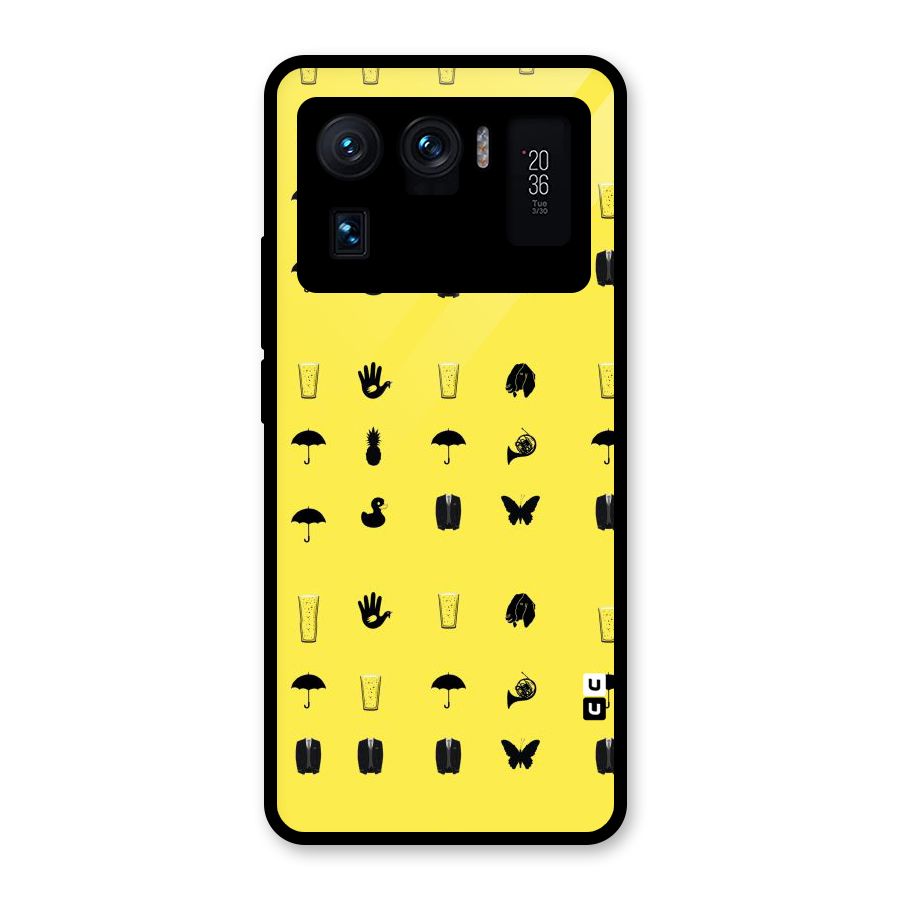 Glass Pattern Glass Back Case for Mi 11 Ultra