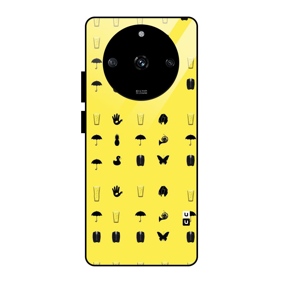 Glass Pattern Glass Back Case for Realme Narzo 60 5G