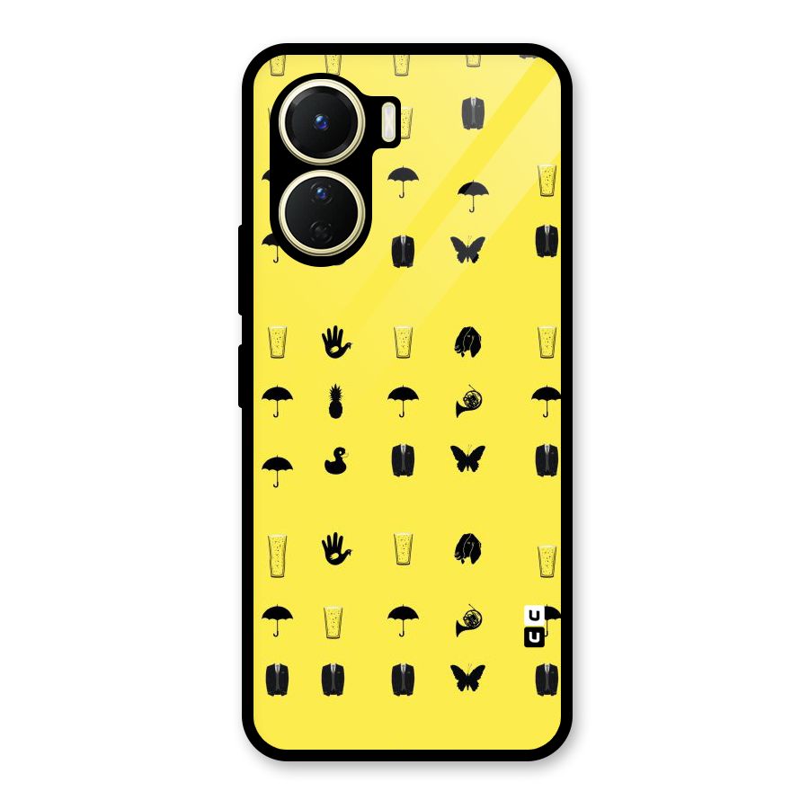 Glass Pattern Glass Back Case for Vivo Y56