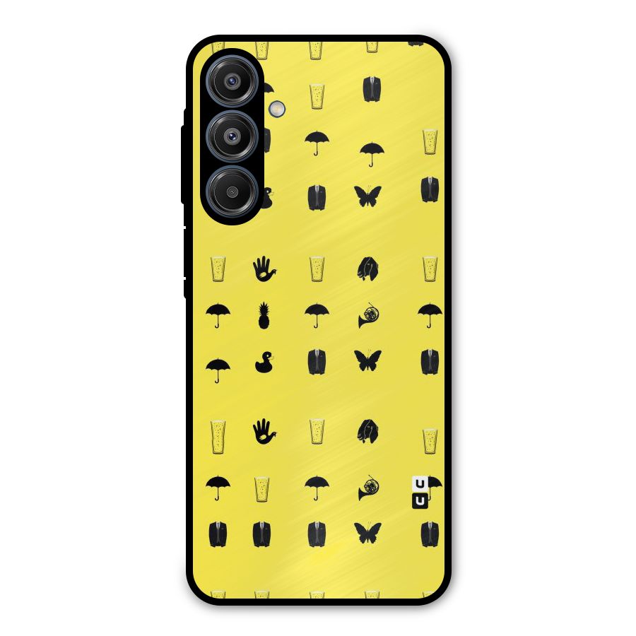 Glass Pattern Metal Back Case for Galaxy A16 5G