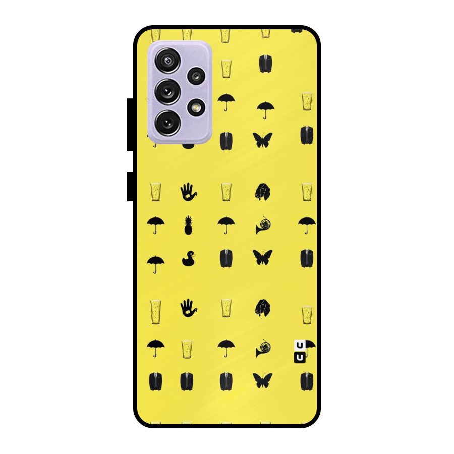 Glass Pattern Metal Back Case for Galaxy A72
