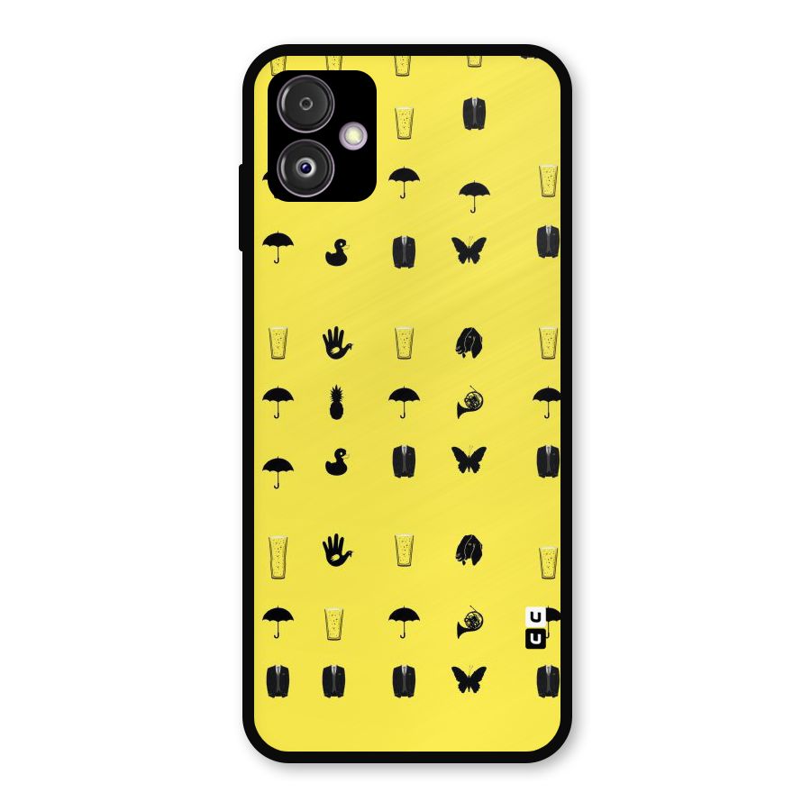 Glass Pattern Metal Back Case for Galaxy F14