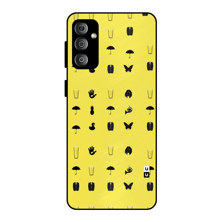 Glass Pattern Metal Back Case for Galaxy F23
