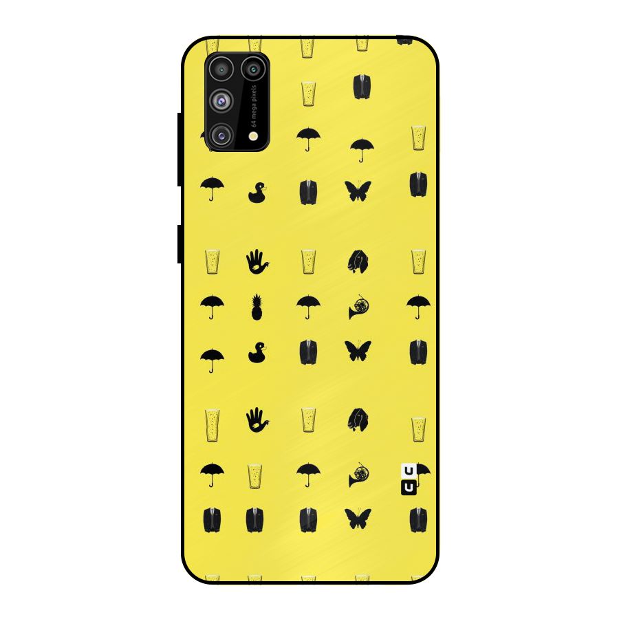 Glass Pattern Metal Back Case for Galaxy F41