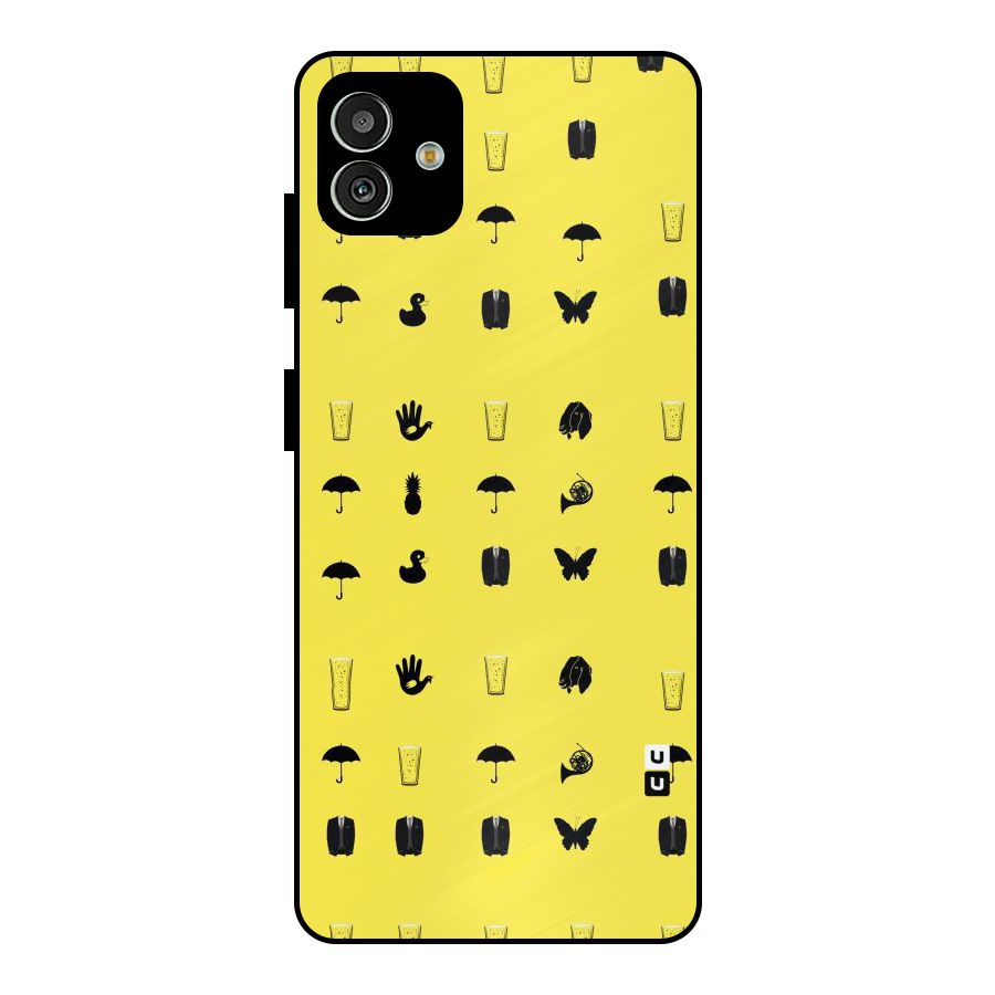 Glass Pattern Metal Back Case for Galaxy M13 5G