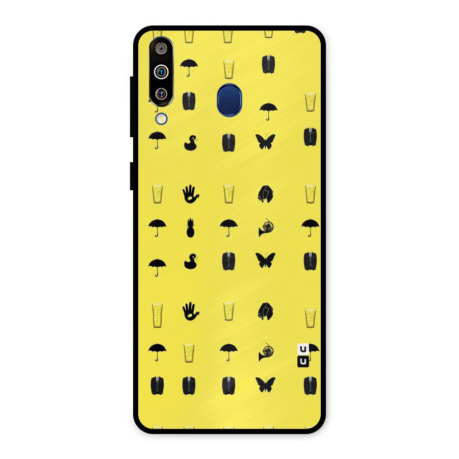 Glass Pattern Metal Back Case for Galaxy M30