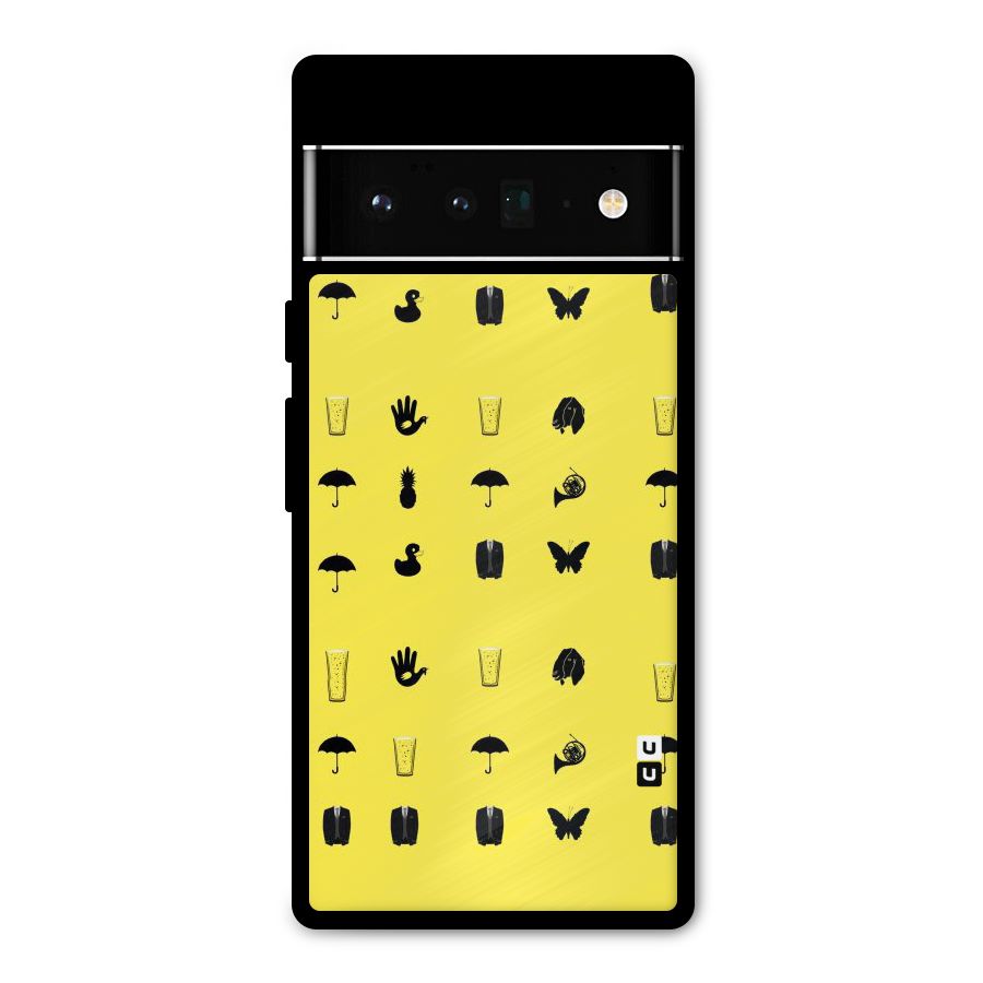 Glass Pattern Metal Back Case for Google Pixel 6 Pro
