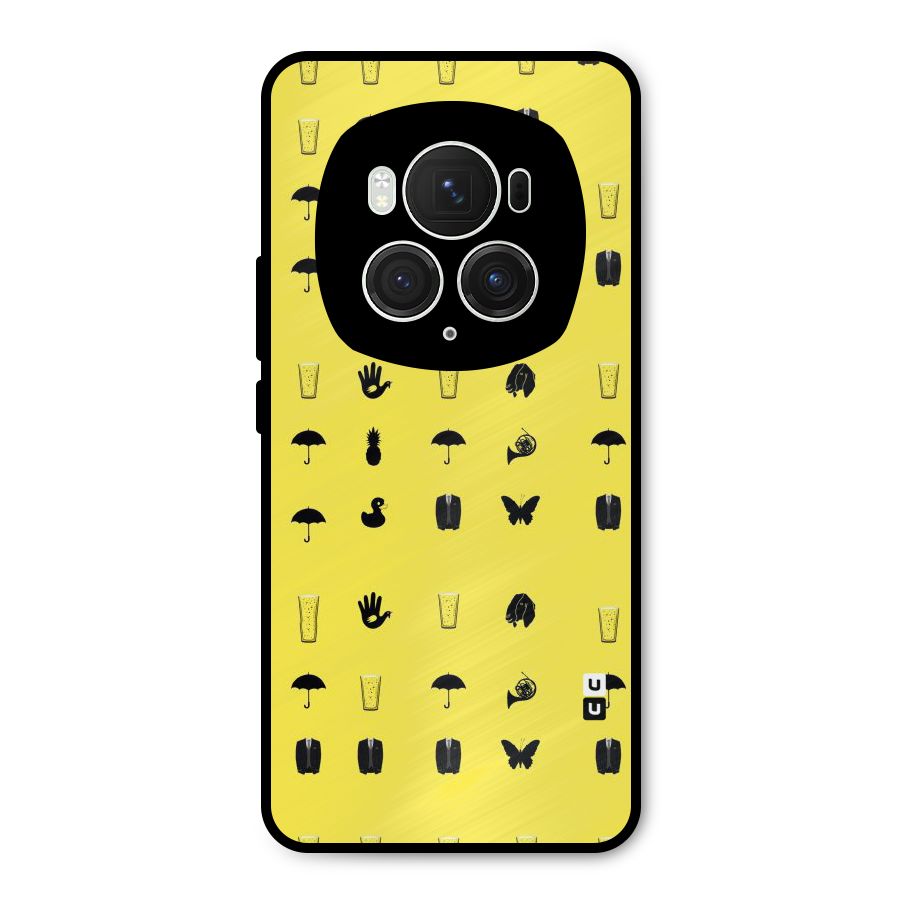 Glass Pattern Metal Back Case for Honor Magic6 Pro