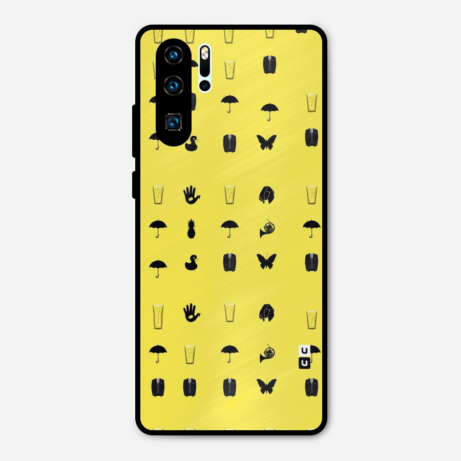 Glass Pattern Metal Back Case for Huawei P30 Pro