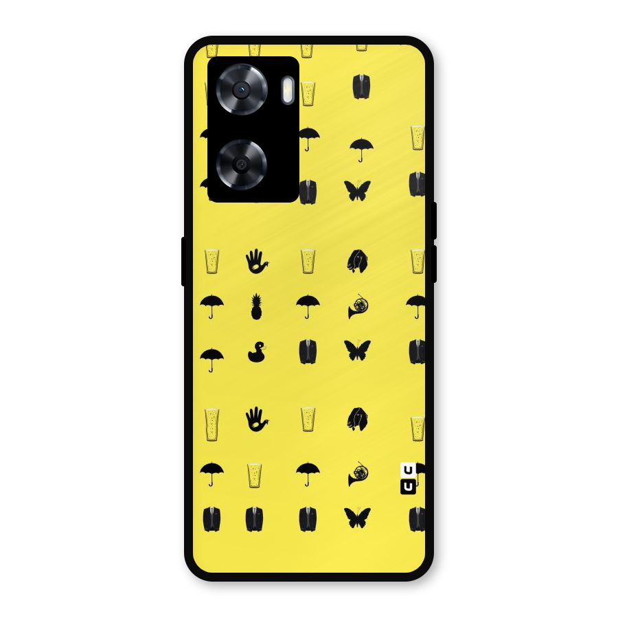 Glass Pattern Metal Back Case for OnePlus Nord N20 SE
