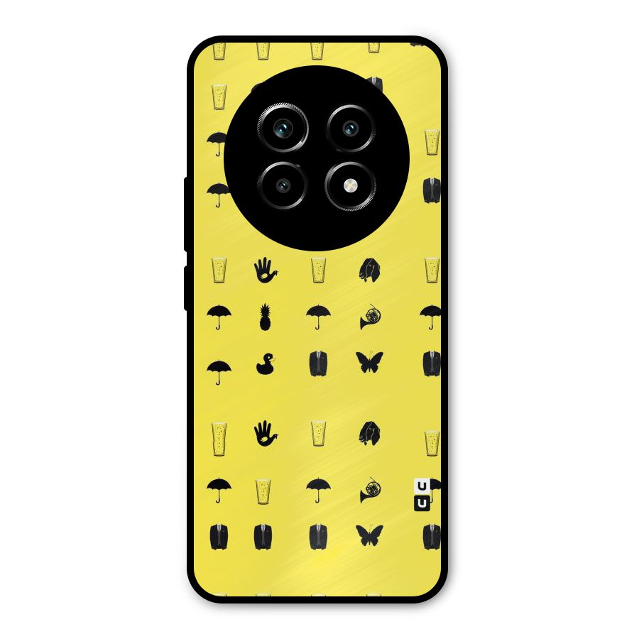 Glass Pattern Metal Back Case for Realme 13 Pro