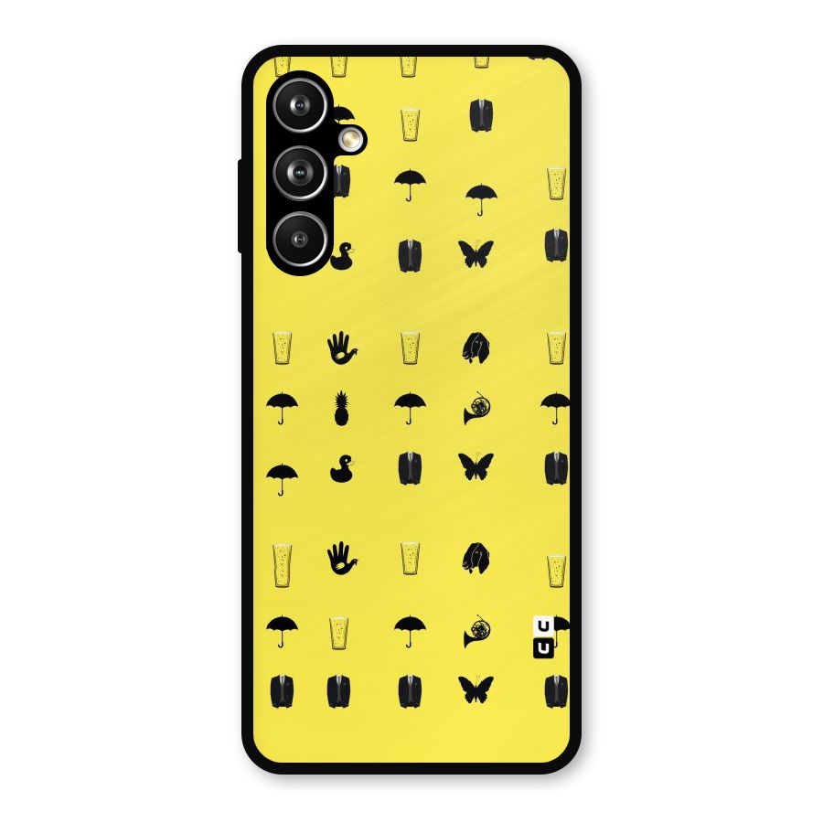 Glass Pattern Metal Back Case for Samsung Galaxy M54
