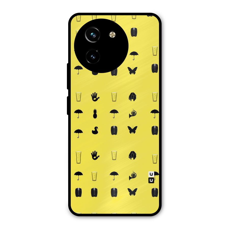 Glass Pattern Metal Back Case for Vivo T3x