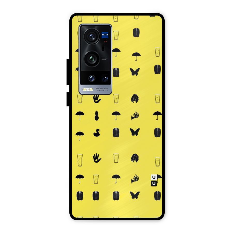 Glass Pattern Metal Back Case for Vivo X60 Pro Plus