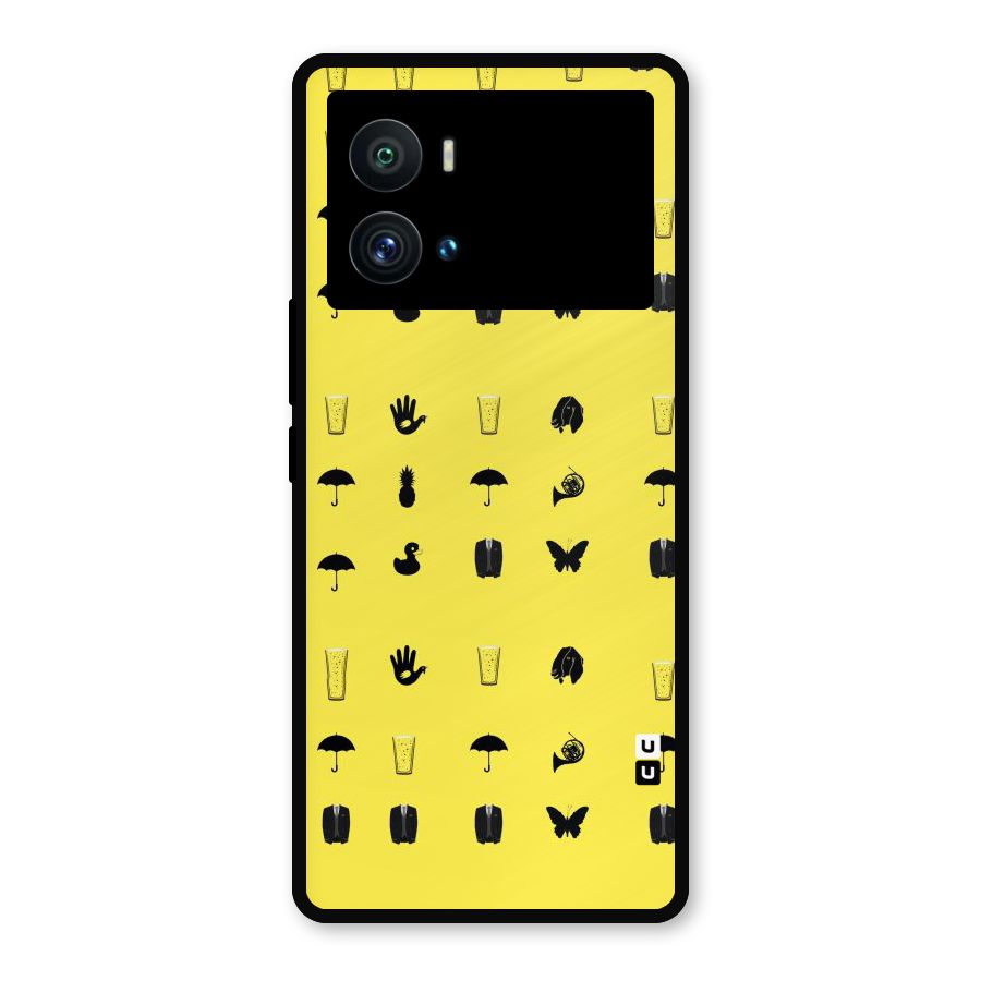 Glass Pattern Metal Back Case for iQOO 9 Pro