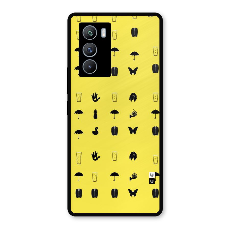 Glass Pattern Metal Back Case for iQOO 9 SE