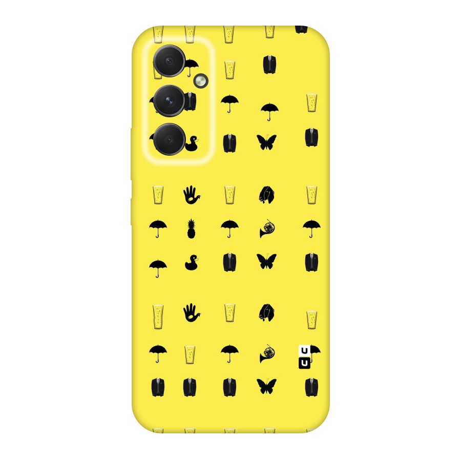Glass Pattern Original Polycarbonate Back Case for Galaxy A54