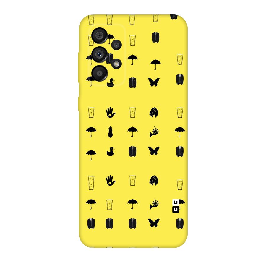 Glass Pattern Original Polycarbonate Back Case for Galaxy A73 5G