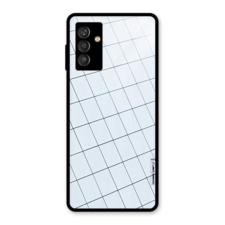 Glass Square Wall Glass Back Case for Galaxy M13