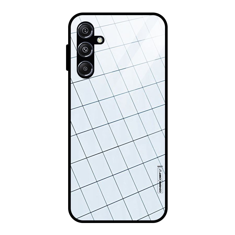 Glass Square Wall Glass Back Case for Galaxy M34 5G