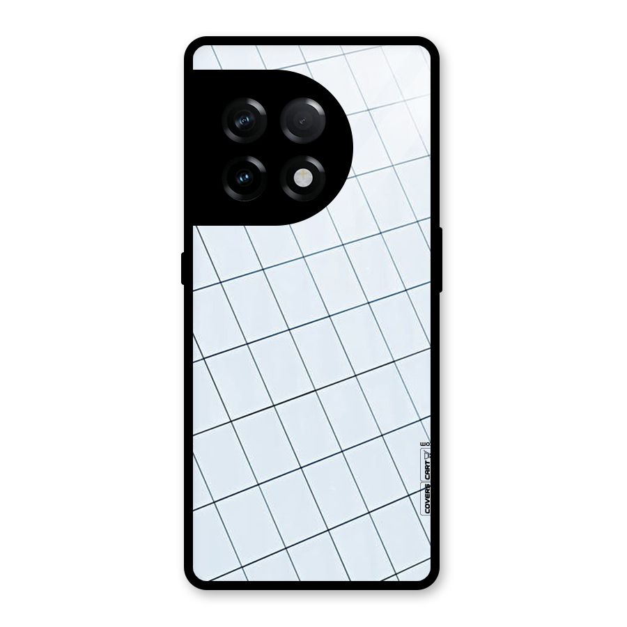 Glass Square Wall Glass Back Case for OnePlus 11R