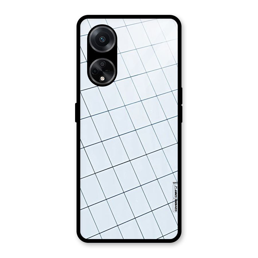 Glass Square Wall Glass Back Case for Oppo F23