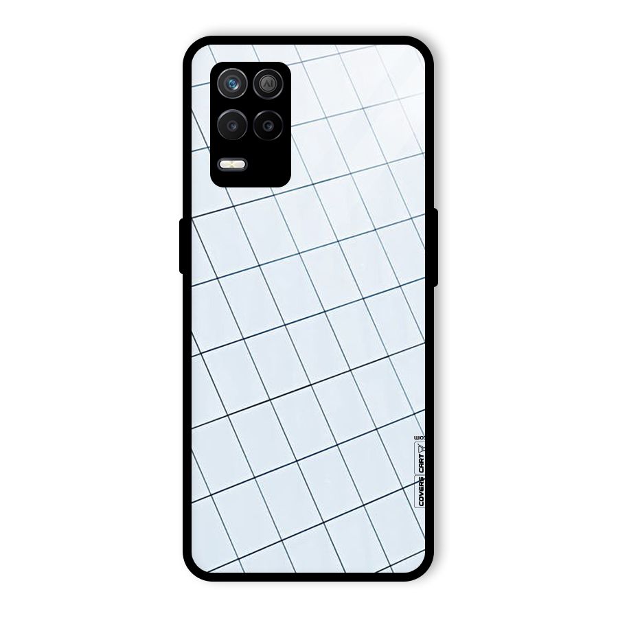 Glass Square Wall Glass Back Case for Realme 8s 5G