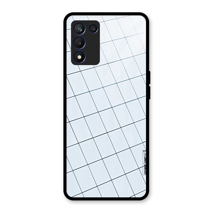 Glass Square Wall Glass Back Case for Realme 9 5G Speed