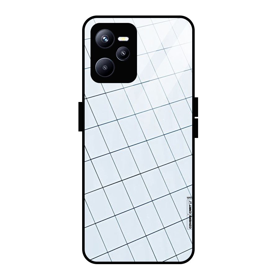 Glass Square Wall Glass Back Case for Realme C35