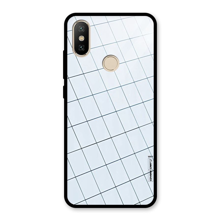 Glass Square Wall Glass Back Case for Redmi A2