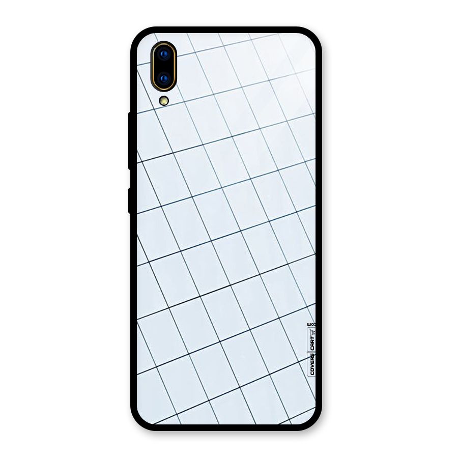 Glass Square Wall Glass Back Case for Vivo V11 Pro