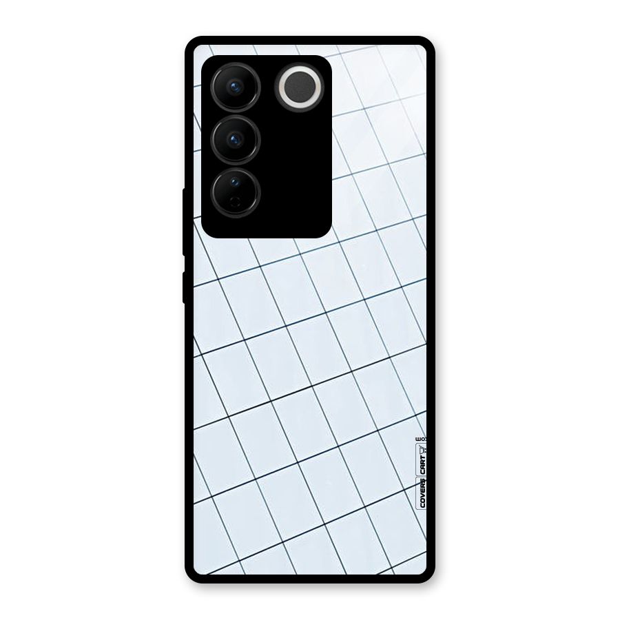 Glass Square Wall Glass Back Case for Vivo V27