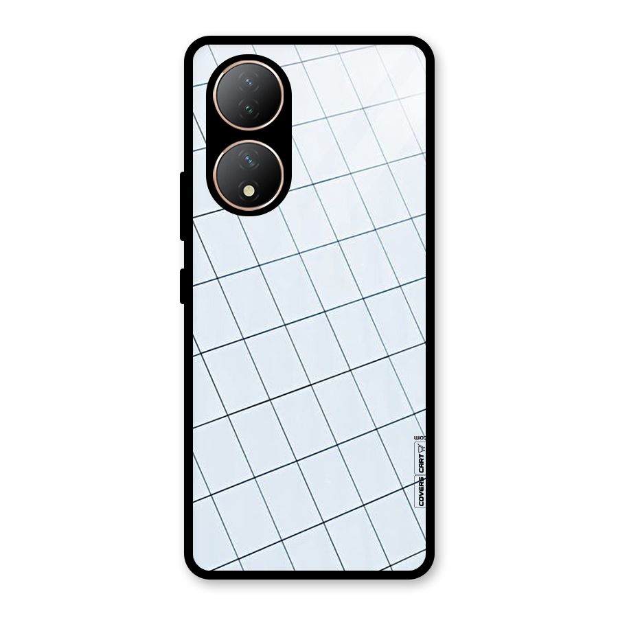 Glass Square Wall Glass Back Case for Vivo Y100A
